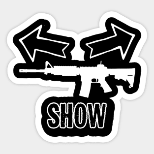 Gun Show Workout Design Sticker